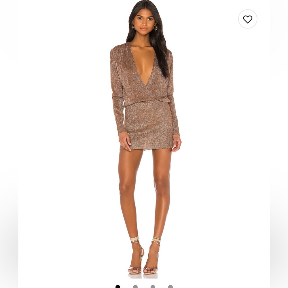 Superdown Black Long Sleeve Bodycon Dress